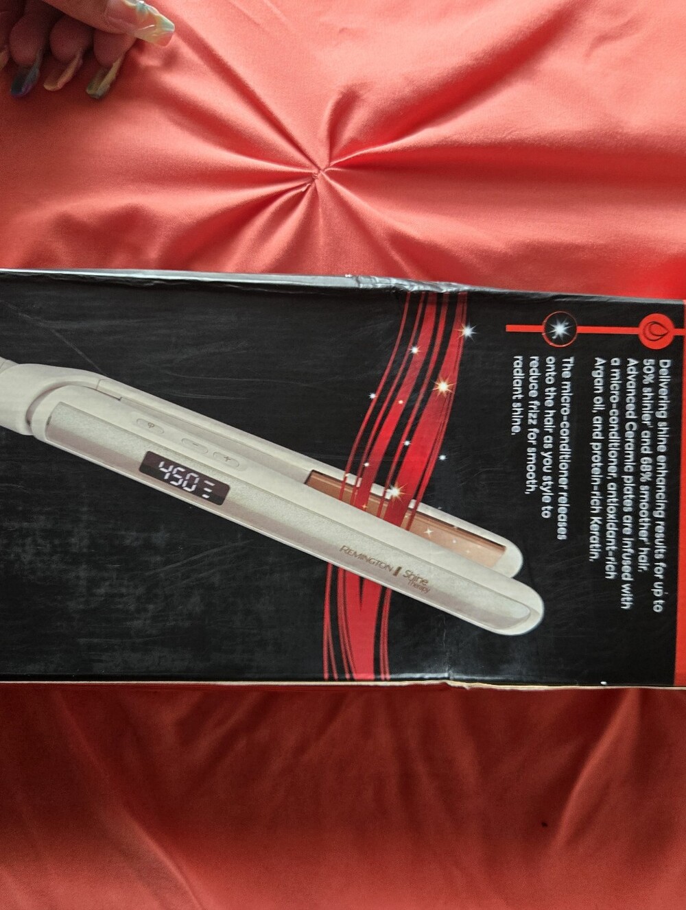 Remington Shine Therapy Flat Iron - Champagne Gold - Picture 2 of 5